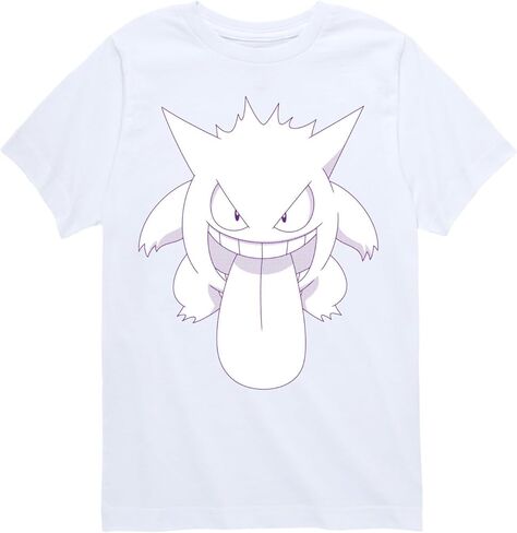Pokémon - Gengar Tongue - تي شيرت برسومات شبابية بأكمام قصيرة in Kuwait
