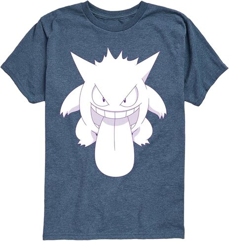 Pokémon - Gengar Tongue - تي شيرت برسومات شبابية بأكمام قصيرة in Kuwait
