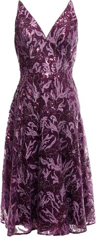 Dress the Population Womens Elisa Fit and Flare Midi Dress in Saudi Arabia