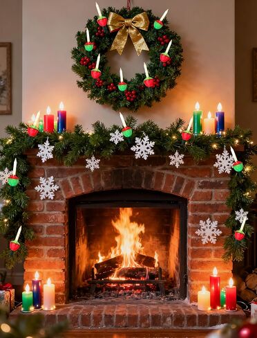 Hobbynors Vintage Christmas Bubble Lights - 15.5ft Strand with 15 Nostalgic Bubbling Candles, Warm White Glow & Green Wire - Classic Retro Christmas Tree Lights for a Cherished Holiday Display in Saudi Arabia