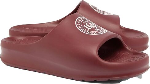 Lacoste Men's Serve Slide 0.0, Green & White Croc, 12 in Saudi Arabia