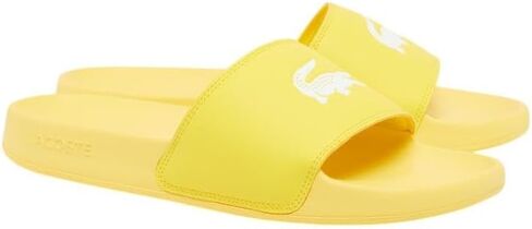 Lacoste Men's Serve Slide 0.0, Green & White Croc, 12 in Saudi Arabia