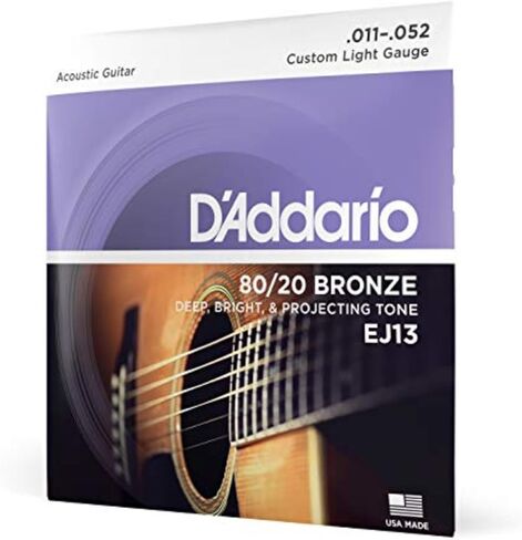 3 Packs of D'Addario EJ10 Bronze Acoustic Guitar Strings, Extra Light, 10-47 in Kuwait