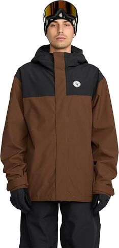 سترة Volcom الرجالية Buckthreeighty Snowboard - طبقة خارجية مقاومة للماء 10 كيلو، Zip Tech® in Saudi Arabia