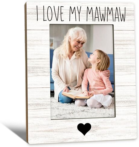 Beliran Grammy Gifts Picture Frame 5x7, Grammie Photo Frame, Mothers Day Christmas Birthday Gifts for Grammie Grandma, I Love My Grammy Brown Wooden Picture Photo Frames for Desk Home Room Decor in Saudi Arabia