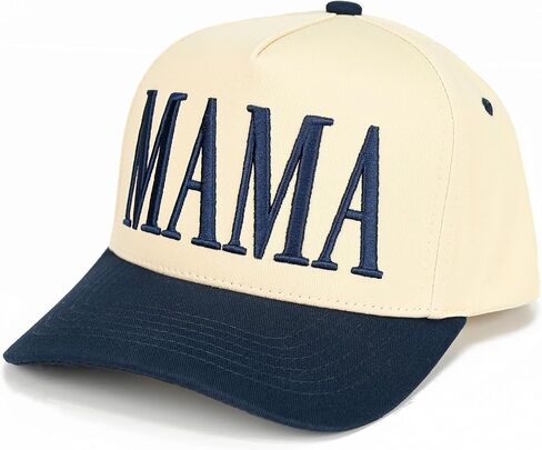 ScarvesMe Women Mama Embroidery Two Tone Cotton Snapback Trucker Hat Baseball Cap in Saudi Arabia