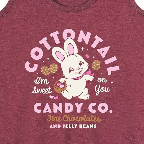 رسالة فورية - Cottontail Candy Company - قميص بدون أكمام للسيدات بظهر ريسر in Kuwait
