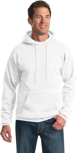 Port Company Tall Ultimate Pullover Hooded Sweatshirt Pc90Ht Athletic Heather in Saudi Arabia