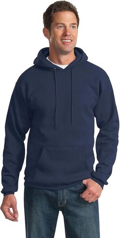 Port Company Tall Ultimate Pullover Hooded Sweatshirt Pc90Ht Athletic Heather in Saudi Arabia