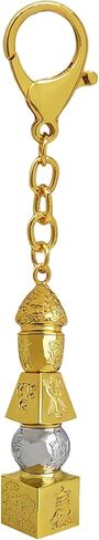 2025 Feng Shui 5 Element Pagoda with 8 Auspicious Objects Keychain Babao Tower Keychain w5659 in Saudi Arabia