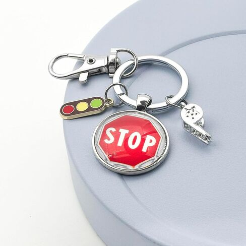 Crossing Guard Appreciation Gifts Christmas Gifts for School Crossing Guard Stop Crossing Guards Keychain Crosswalk Crossguard Gifts Cross Walk Aide Keying Thank You Retirement School Guard Jewelry in Saudi Arabia