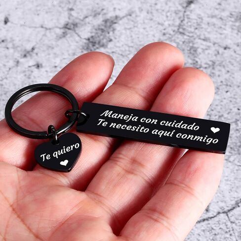 FANICE EOS هدايا عيد الحب للزوج الصديق، سلسلة المفاتيح الإسبانية، أحبك هدايا له، هدية زفاف الذكرى السنوية للرجال والنساء، هدية عيد ميلاد للصديقات والزوجة والأزواج عيد الميلاد in Kuwait