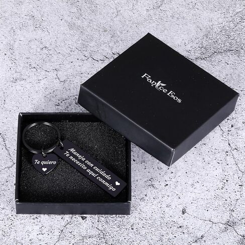 FANICE EOS هدايا عيد الحب للزوج الصديق، سلسلة المفاتيح الإسبانية، أحبك هدايا له، هدية زفاف الذكرى السنوية للرجال والنساء، هدية عيد ميلاد للصديقات والزوجة والأزواج عيد الميلاد in Kuwait