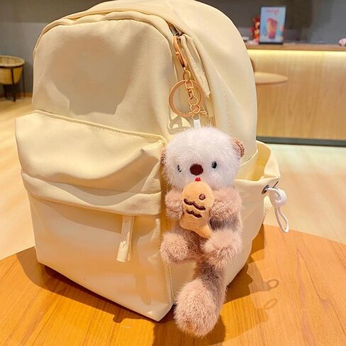 1Pc Otter Keychain Charm, Bag Charm, Cute Keychain, Suitable For Bags, Backpacks, Etc Otter Theme, A Must-have Item For Animal Lovers.(Khaki) in Saudi Arabia