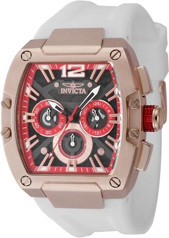 Invicta Racing Men 43mm Stainless Steel Rose Gold Black+Red dial VD54 Quartz in Saudi Arabia