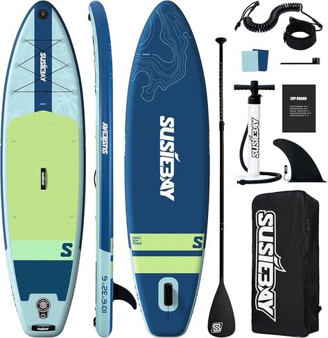 لوح التجديف القابل للنفخ، لوح التجديف الوردي للبالغين والشباب مع ملحقات سوب، موقف واسع لجميع المستويات، لوح السفر، لوح SUP، سطح غير قابل للانزلاق، مضخة عمل مزدوجة in Kuwait