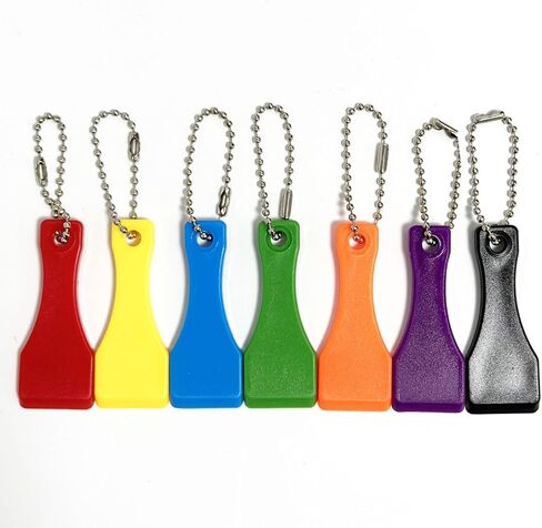 7-Piece Scratch Off Keychain Set, Multi Color Lottery Scratch Tool with Chain for Tickets, Games, and Contests in Saudi Arabia