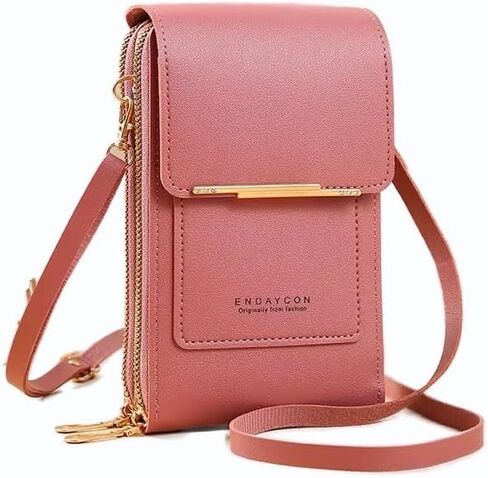 Touch Screen Crossbody Phone Purse, Small Shoulder Bag with Clear Window, Stadium Use in Saudi Arabia