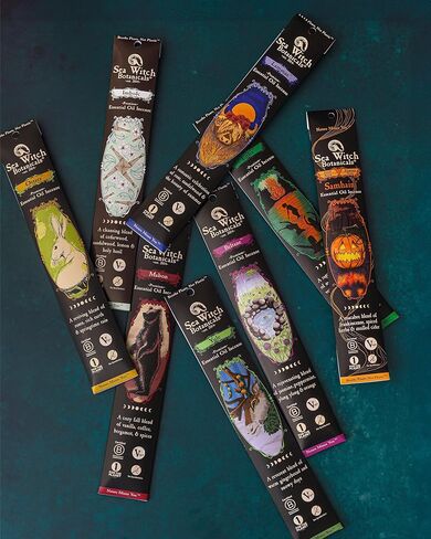 Sea Witch Botanicals Wheel of The Year Incense Collection | All-Natural Essential Oil Blends | 8 Boxes of 20 Incense Sticks | Non-Toxic | Ritual and Relaxation in Saudi Arabia