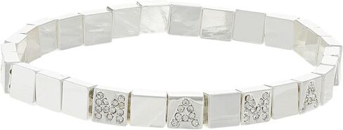 سوار Alex and Ani Mama مطاطي فضي لامع مقاس واحد in Saudi Arabia