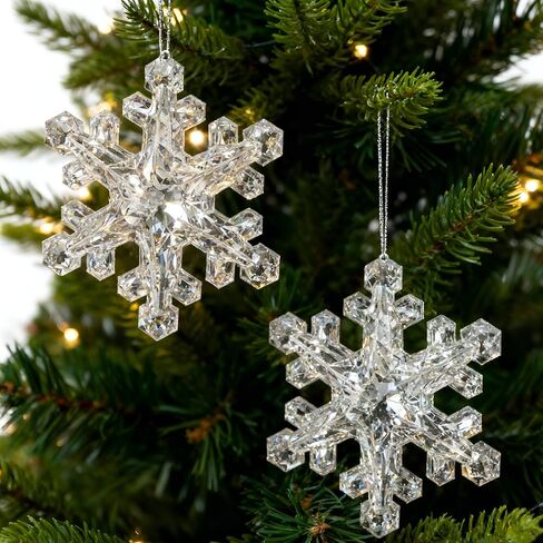 SPEPLA 3D White Snowflake Ornaments Decor for Christmas, 15PCS Large Paper Hanging Snowflakes Decorations for Winter Wonderland Party Xmas Tree, Assorted Sizes (5.9,7.9,9.8 Inches) in Saudi Arabia