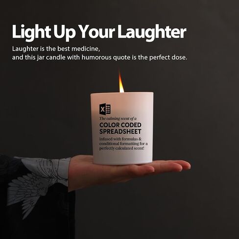 The Calming Scent of A Color-Coded Spreadsheet Candle Accountant Gifts Accounting Data Analyst CPA Scented Candles Home Office Jar Candles Lavender Scent Soy Wax Candle 9.5 oz in Saudi Arabia