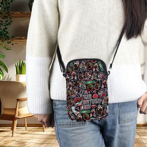 BWWKTOP killer Movie Crossbody Bag Killer Fans Gifts I'm Your Boyfriend Now Shoulder Bag Nightmare killer Merch in Saudi Arabia