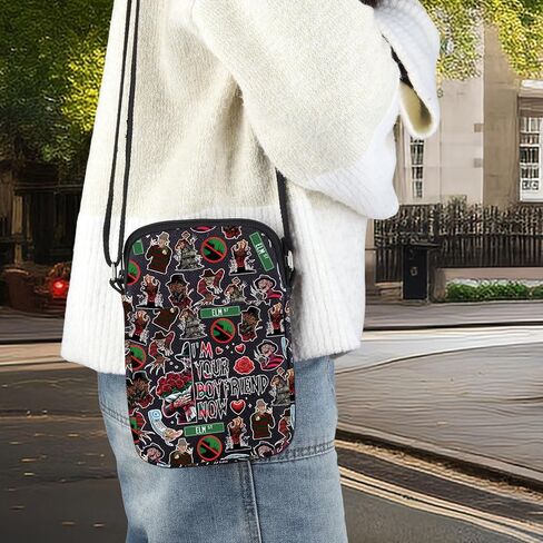BWWKTOP killer Movie Crossbody Bag Killer Fans Gifts I'm Your Boyfriend Now Shoulder Bag Nightmare killer Merch in Saudi Arabia