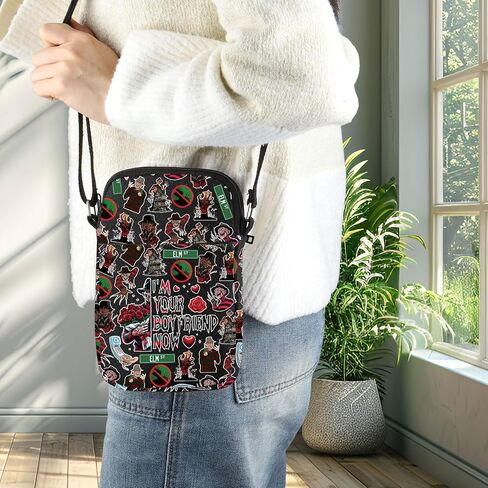 BWWKTOP killer Movie Crossbody Bag Killer Fans Gifts I'm Your Boyfriend Now Shoulder Bag Nightmare killer Merch in Saudi Arabia