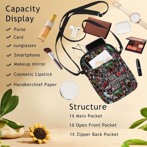 BWWKTOP killer Movie Crossbody Bag Killer Fans Gifts I'm Your Boyfriend Now Shoulder Bag Nightmare killer Merch in Saudi Arabia