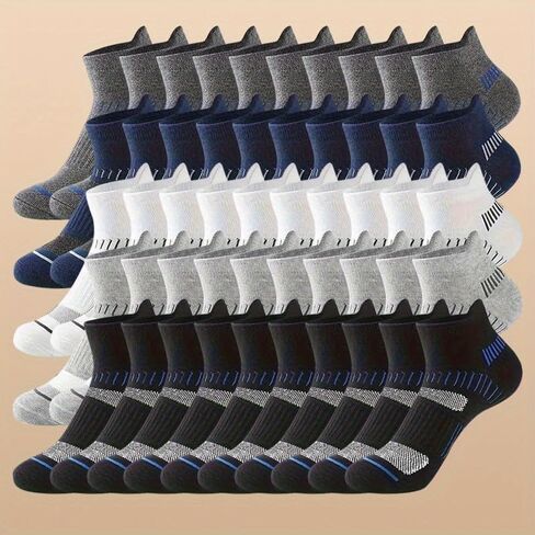 Mid-calf Socks, Unisex, Breathable and Comfortable, A Must-have for Daily Commutes,US 6-10 (30 Pairs) in Saudi Arabia