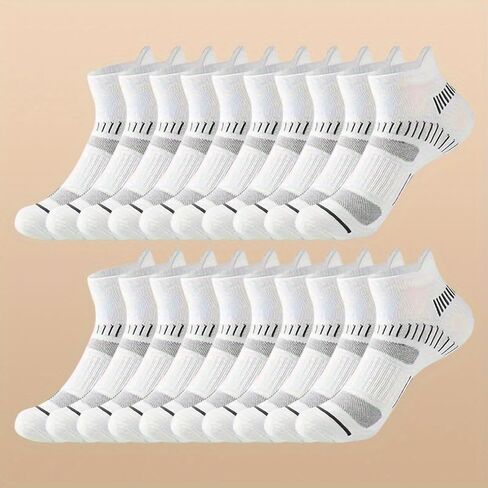 Mid-calf Socks, Unisex, Breathable and Comfortable, A Must-have for Daily Commutes,US 6-10 (30 Pairs) in Saudi Arabia