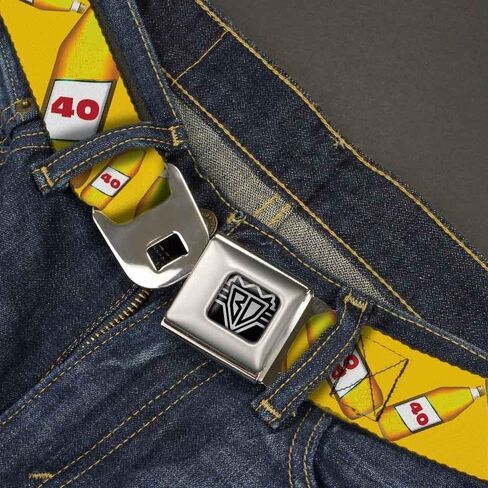 BUCKLE-DOWN INC. Unisex-Adult's Buckle-Down Seatbelt Belt Beer Regular, Multicolor, 24-38 Inches in Saudi Arabia