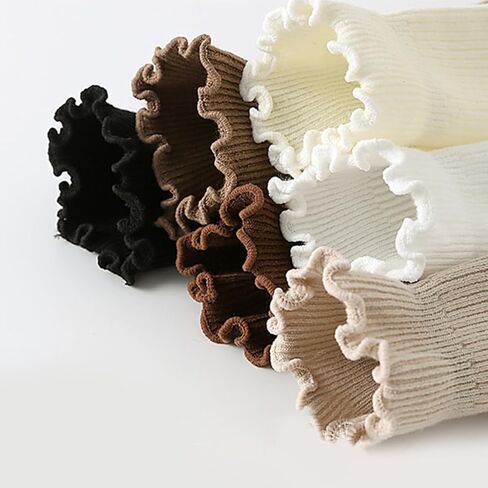 Womens Folded Floral Socks Set of 6 Pairs Soft Cotton Blend Ankle Socks in Saudi Arabia