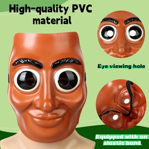 VORBOOTEX Tung Tung Tung Sahur Mask - Christmas party Full Face Scary Demon Beast Cosplay Costume Prop, Creepy Distorted Design for Haunted Houses & Spooky Party Pranks in Saudi Arabia