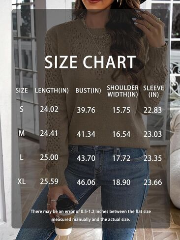 Women Fall Crew Neck Long Sleeve Slim Knitted Sweater Trendy Casual Fashion Pullover Sweaters in Saudi Arabia