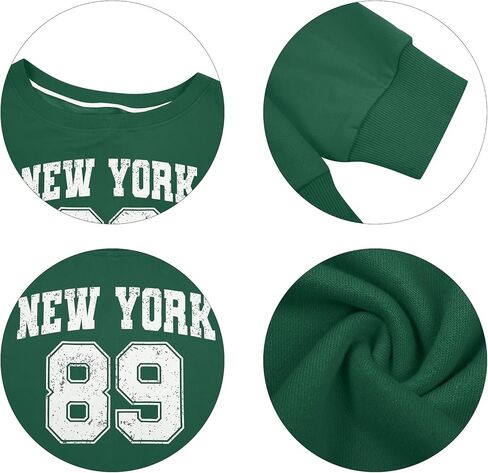 KIDDAD Jersey Sweatshirt for Women Off the Shoulder Sweatshirts Los Angeles Shirt Fall Casual Long Sleeve Top in Saudi Arabia