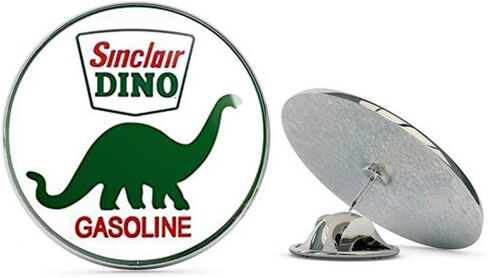 NYC Jewelers Round Vintage Sinclair Dino Gas (Gasoline Logo Old Rat Rod) Metal 0.75" Lapel Hat Pin Tie Tack Pinback in Saudi Arabia