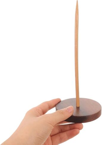 Desk Receipt Holder Spike Wooden Bill Fork Ticket Spike Check Spindle Memo Holder Spike Holder Organizer for Office Kitchen Restaurant in Kuwait