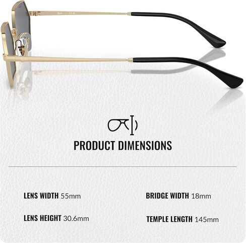نظارات شمسية Ray-Ban RB3728 YEVI BIO-BASED مربعة الشكل للرجال والنساء مع مجموعة نظارات RAYBAN الرسمية in Kuwait