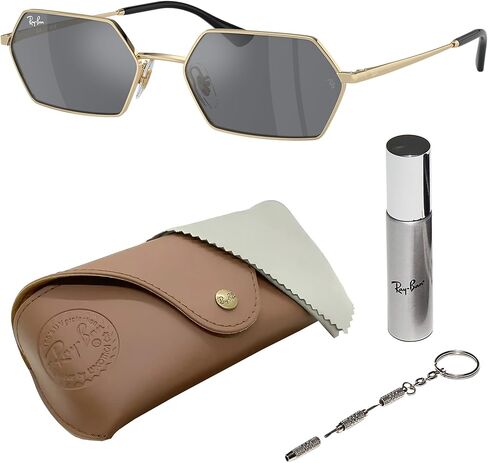 نظارات شمسية Ray-Ban RB3728 YEVI BIO-BASED مربعة الشكل للرجال والنساء مع مجموعة نظارات RAYBAN الرسمية in Kuwait