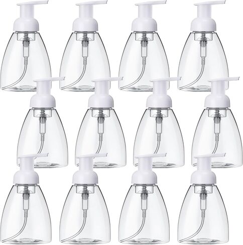 eBoot 24 Pcs Foaming Soap Dispenser Foaming Pump Bottle Travel Hand Soap Pump Foam Dispenser Bottle Plastic Press Bottles Empty Refillable Plastic Container for Liquid Shampoo (10 oz) in Saudi Arabia