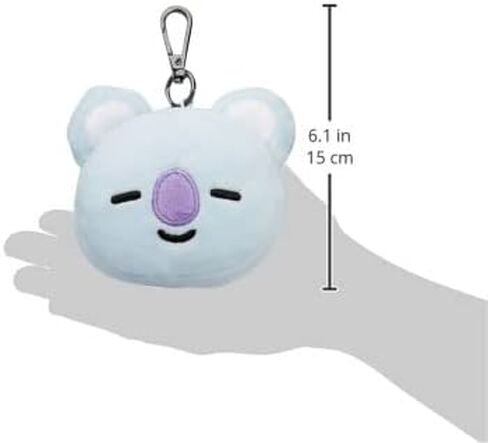 AURORA BT21 Official Merchandise, KOYA Plush Key Clip, 61336, Blue in Saudi Arabia