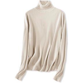 SANGTREE Women's Pullover Turtleneck Sweater Cotton & Modal Long Sleeve Soft Lightweight Tops in Kuwait