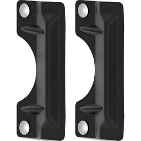 Landhoow 2 Pcs 3 x 7 Inch Latch Guard Plate Cover Stainless Steel Latch Guard Security Plate Door Security Strike Plate Latch Protector, Against Forced Entry Easy to Install in Saudi Arabia