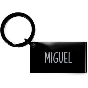 Miguel Keychain Personalized Name Gifts for Miguel Boys Men Him Birthday Christmas Stainless Steel Key Chain in Saudi Arabia