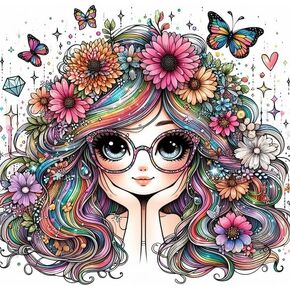 cewlonp Flowers Paint by Number for Adults-DIY Acrylic Oil Painting Adults Paint by Numbers Flowers,Flowers Adults Paint by Numbers Kits for Gift Home Wall Decor 16x20inch in Kuwait