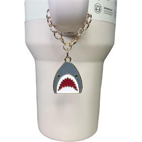 Tumbler Charm - Shark - Handle Charm - Cup Accessory - Shark Week - Ocean Theme - Jewelry - Gift for Women - Gift for Her in Saudi Arabia