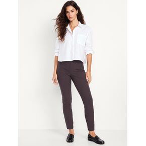 Old Navy High-Waisted Pixie Skinny Ankle Pants - Burgundy Plaid in Kuwait