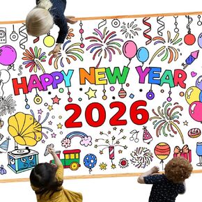 Leezead US Map Coloring Poster, 33"x 54" Giant United States Map Coloring Poster Tablecloth for Boys Girls Birthday Home School Classroom Art Activities in Kuwait